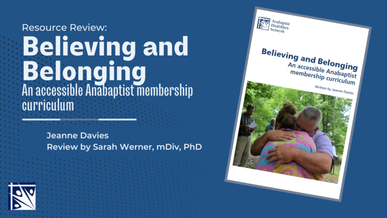 cover of Believing and Belonging curriculum: a young adult female wrapped in a towel hugs a middle aged man after being baptized.